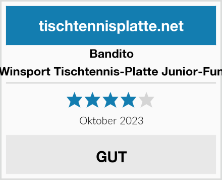 Bandito Winsport Tischtennis-Platte Junior-Fun Test