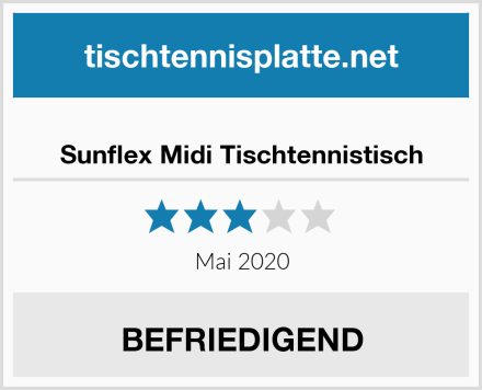  Sunflex Midi Tischtennistisch Test
