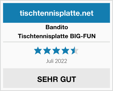 Bandito Tischtennisplatte BIG-FUN Test